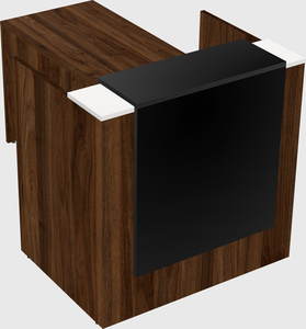 L-shaped modular reception