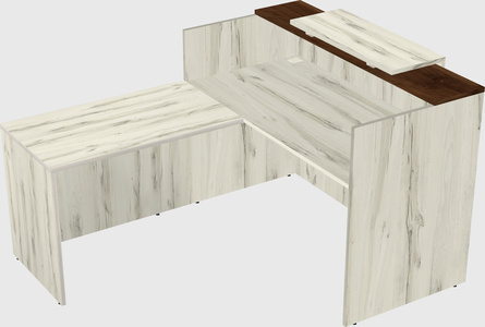 L-shaped modular reception