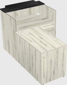 L-shaped modular reception