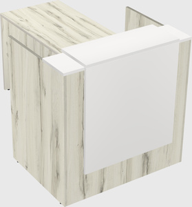 L-shaped modular reception