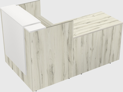 L-shaped modular reception