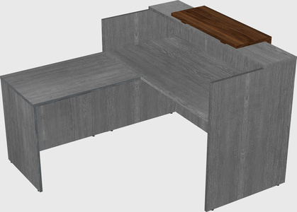 L-shaped modular reception