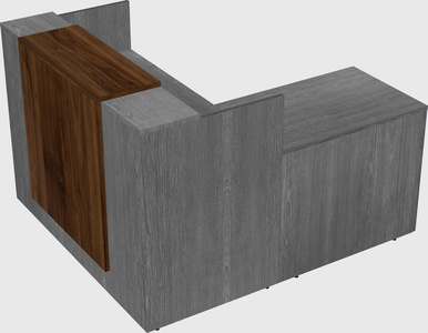 L-shaped modular reception