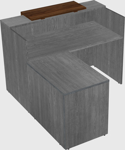 L-shaped modular reception