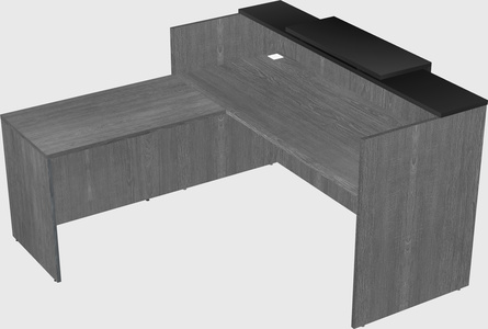 L-shaped modular reception