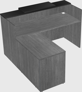 L-shaped modular reception