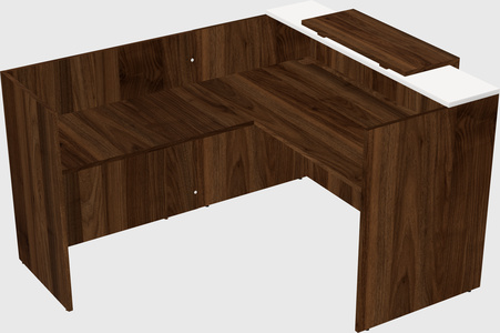 L-shaped modular reception