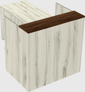 L-shaped modular reception