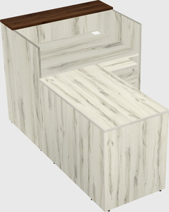 L-shaped modular reception