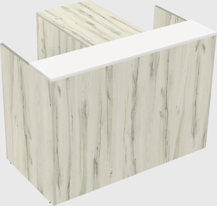 L-shaped modular reception