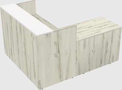 L-shaped modular reception