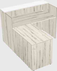 L-shaped modular reception