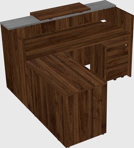 L-shaped modular reception