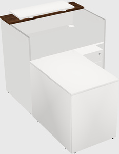 L-shaped modular reception