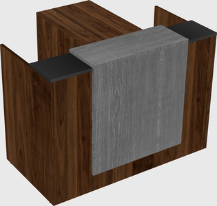 L-shaped modular reception