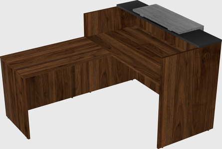 L-shaped modular reception