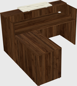 L-shaped modular reception