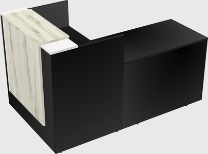 L-shaped modular reception