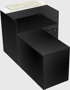 L-shaped modular reception
