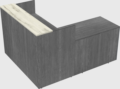 L-shaped modular reception