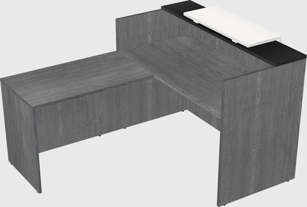 L-shaped modular reception