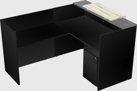 L-shaped modular reception