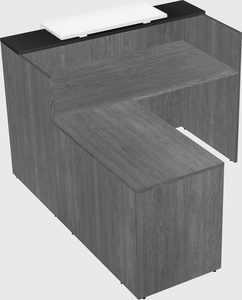 L-shaped modular reception