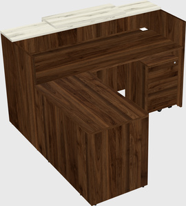 L-shaped modular reception
