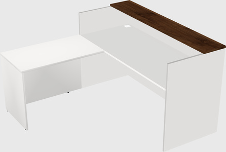 L-shaped modular reception