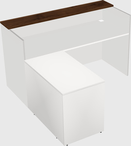 L-shaped modular reception