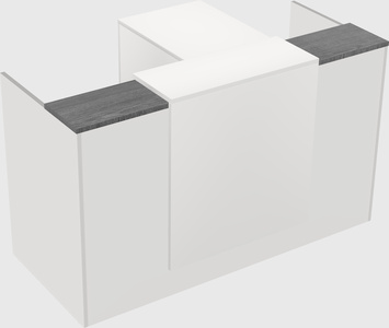 L-shaped modular reception