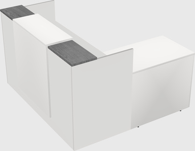 L-shaped modular reception