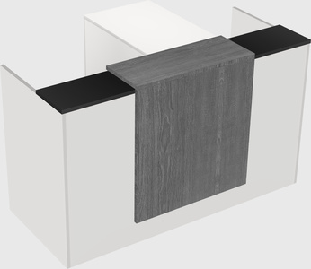 L-shaped modular reception
