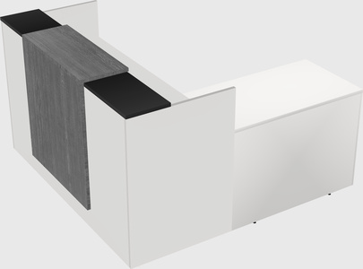 L-shaped modular reception