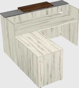 L-shaped modular reception