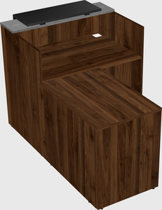 L-shaped modular reception