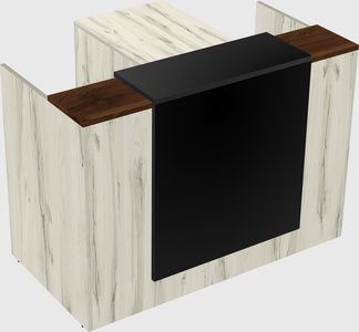 L-shaped modular reception
