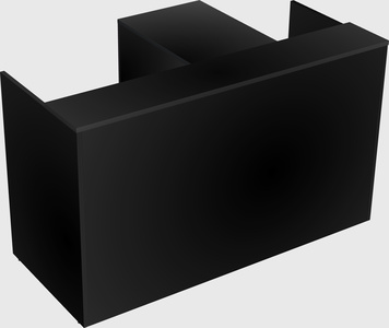 L-shaped modular reception