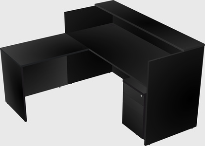 L-shaped modular reception