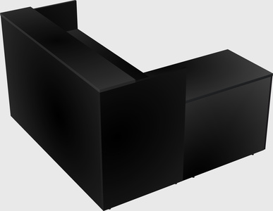 L-shaped modular reception