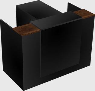 L-shaped modular reception