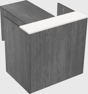 L-shaped modular reception