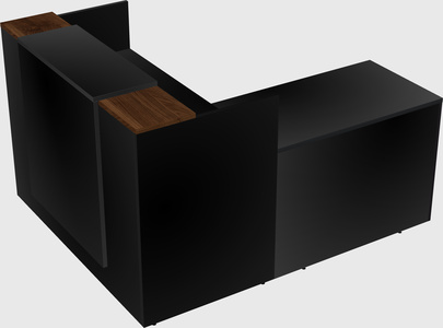 L-shaped modular reception