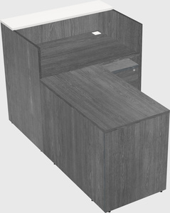 L-shaped modular reception