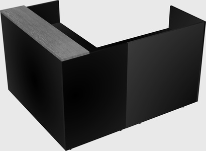 L-shaped modular reception