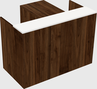 L-shaped modular reception