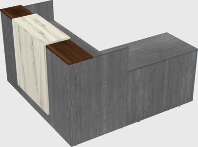 L-shaped modular reception