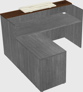 L-shaped modular reception