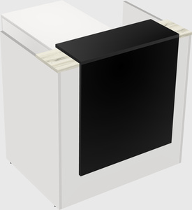 L-shaped modular reception