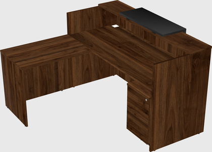 L-shaped modular reception
